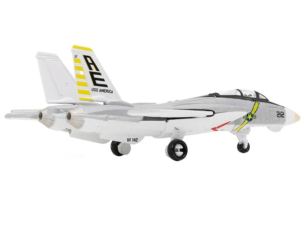 Grumman F-14B Tomcat Fighter Aircraft "VF-142 Ghostriders" and Section K of USS Enterprise (CVN-65) Aircraft Carrier Display Deck "Legendary F-14 Tomcat" Series 1/200 Diecast Model by Forces of Valor view 2