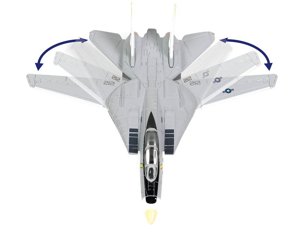 Grumman F-14B Tomcat Fighter Aircraft "VF-142 Ghostriders" and Section K of USS Enterprise (CVN-65) Aircraft Carrier Display Deck "Legendary F-14 Tomcat" Series 1/200 Diecast Model by Forces of Valor view 3