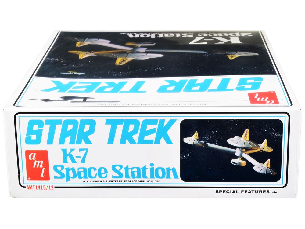 Skill 2 Model Kit K-7 Space Station "Star Trek" (1966-1969) TV Series 1/7600 Scale Model by AMT view 3