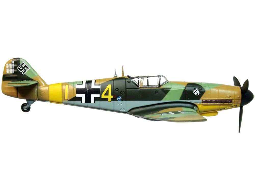 Messerschmitt Bf 109F-4 Fighter Plane "Ofw. Eberhard von Boremski 9/JG3 Eastern Front" (1942) "Oxford Aviation" Series 1/72 Diecast Model Airplane by Oxford Diecast view 2