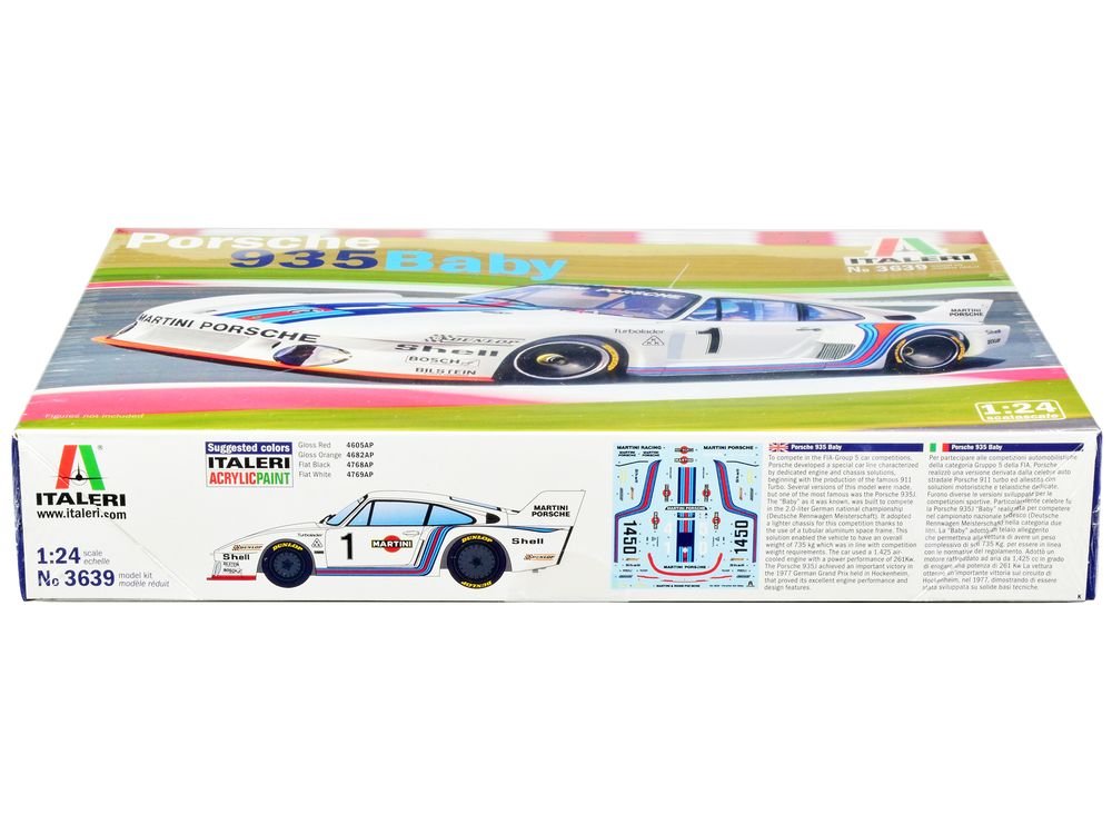 Skill 3 Model Kit Porsche 935 Baby 1/24 Scale Model by Italeri view 2