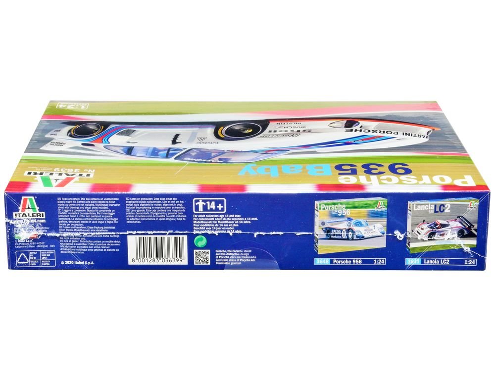 Skill 3 Model Kit Porsche 935 Baby 1/24 Scale Model by Italeri view 3