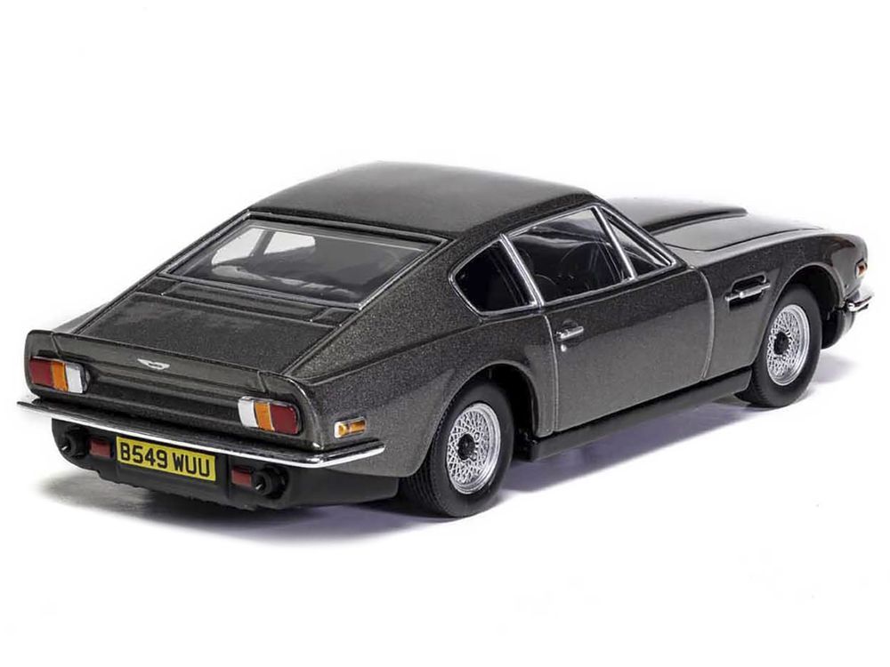 Aston Martin V8 RHD (Right Hand Drive) Black Metallic James Bond 007 "No Time To Die" (2021) Movie Diecast Model Car by Corgi view 2