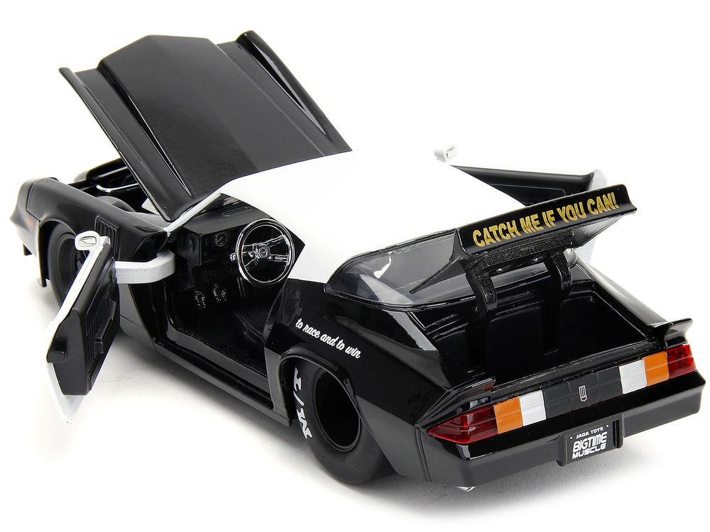 1979 Chevrolet Camaro Z28 Police Black and White "Highway Drag" "Bigtime Muscle" Series 1/24 Diecast Model Car by Jada view 4