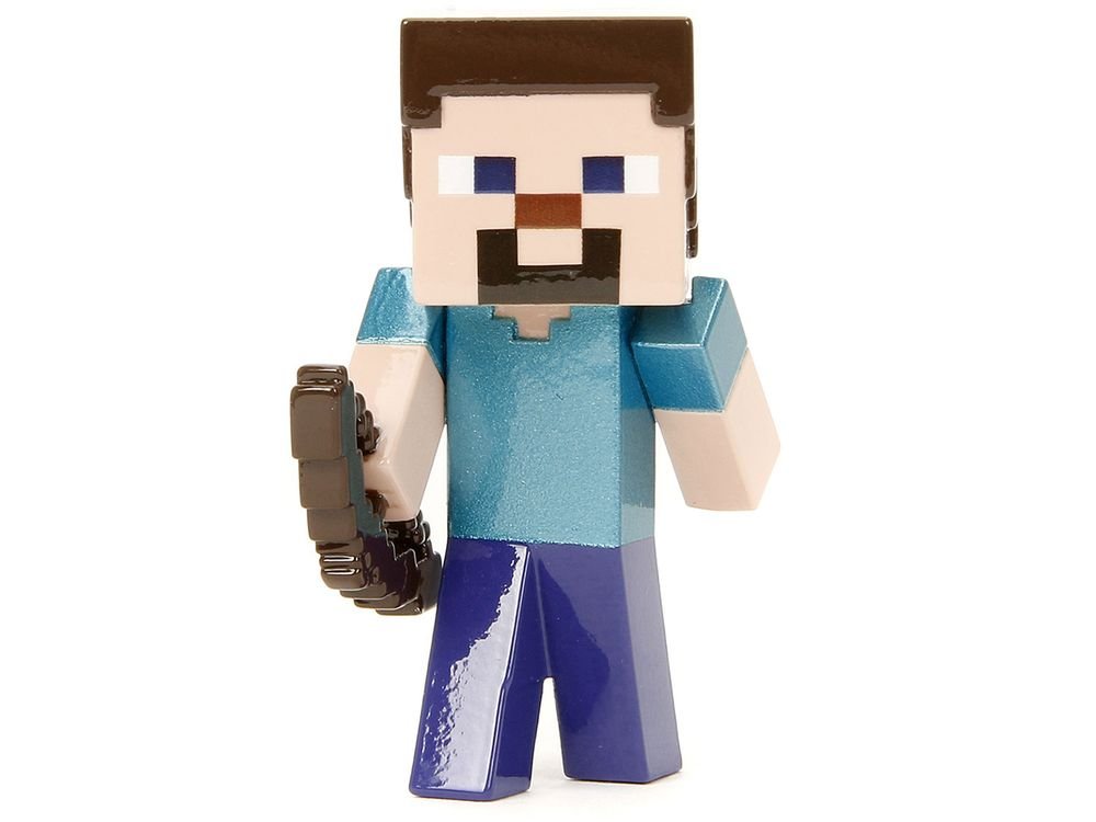 Set of 4 Diecast Figures "Minecraft" Video Game "Metalfigs" Series Diecast Models by Jada view 3