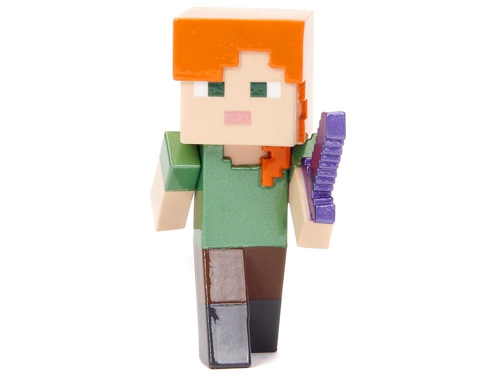 Set of 4 Diecast Figures "Minecraft" Video Game "Metalfigs" Series Diecast Models by Jada view 4