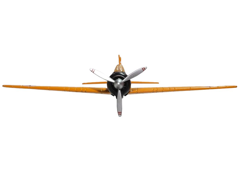 Mitsubishi Zero A6M2-21 Fighter Aircraft "Training Aircraft - Imperial Japanese Navy" (1944) "Oxford Aviation" Series 1/72 Diecast Model Airplane by Oxford Diecast view 3