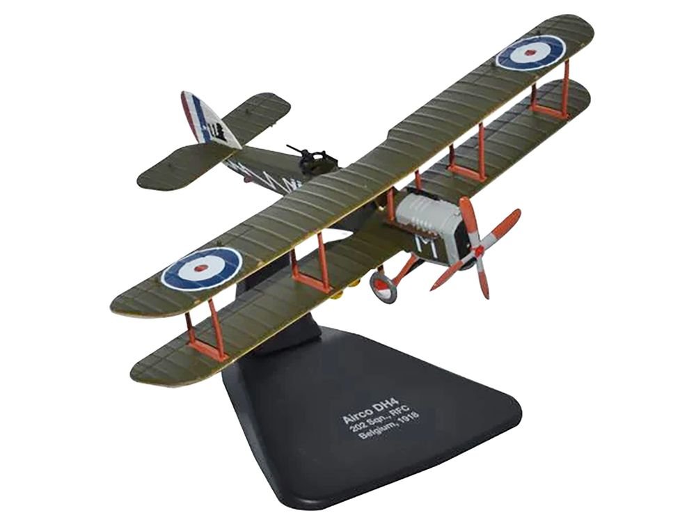 Airco DH4 Bomber Plane "202 Squadron RFC" (1918) "Oxford Aviation" Series 1/72 Diecast Model Airplane by Oxford Diecast view 2