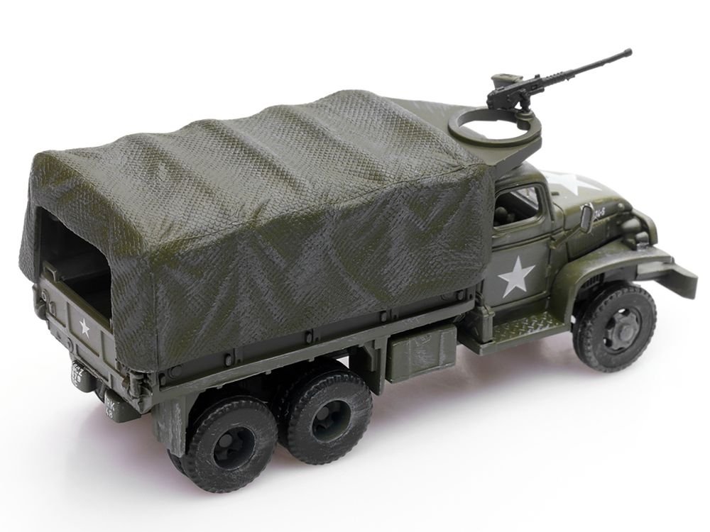 GMC CCKW 353 Truck With Mounted Gun Olive Drab "4148174-S" US Army World War II 1/72 Diecast Model by Legion view 4