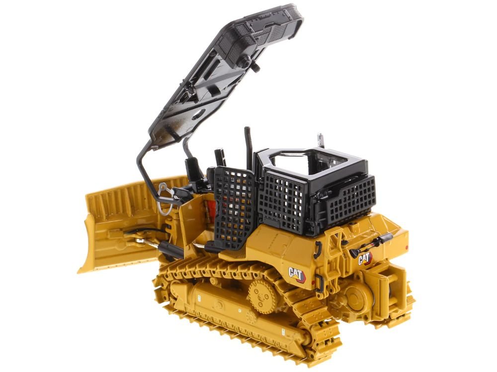 CAT Caterpillar D5 XR Fire Suppression Track Type Dozer Yellow "High Line" Series 1/50 Diecast Model by Diecast Masters view 4