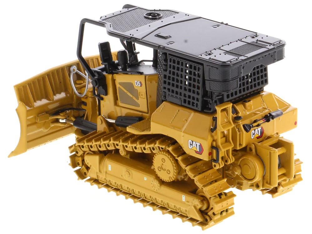 CAT Caterpillar D5 XR Fire Suppression Track Type Dozer Yellow "High Line" Series 1/50 Diecast Model by Diecast Masters view 5