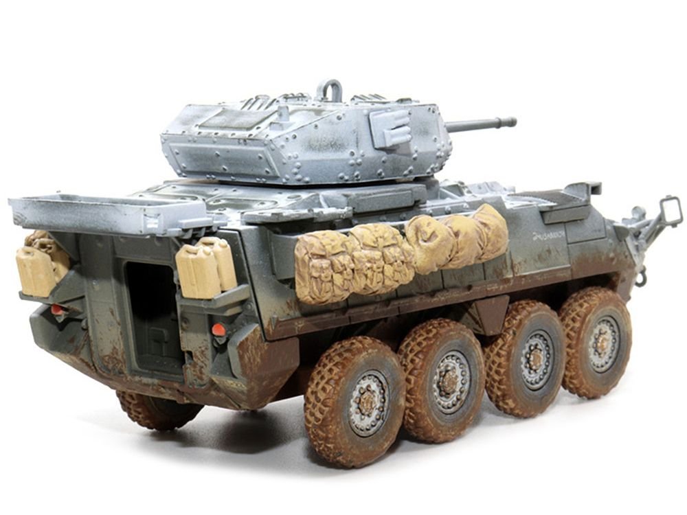 United States M1296 Stryker ICV (Infantry Carrier Vehicle) Dragoon Olive Drab (Snowy Version) "2nd Cav. Germany" (2020) "NEO Dragon Armor" Series 1/72 Plastic Model by Dragon Models view 2