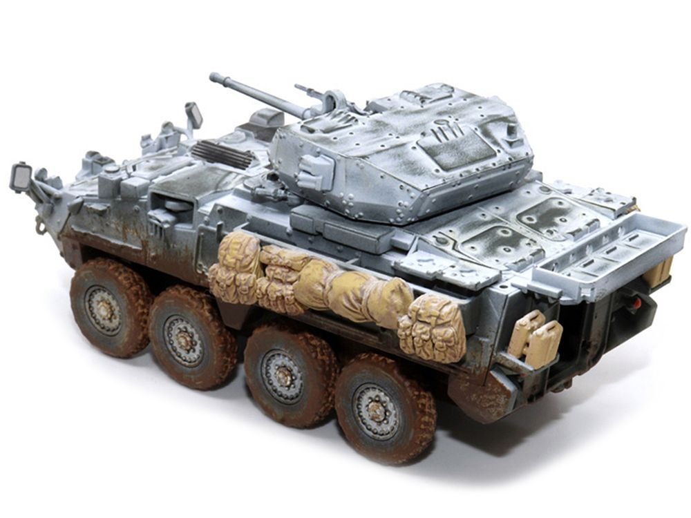 United States M1296 Stryker ICV (Infantry Carrier Vehicle) Dragoon Olive Drab (Snowy Version) "2nd Cav. Germany" (2020) "NEO Dragon Armor" Series 1/72 Plastic Model by Dragon Models view 3
