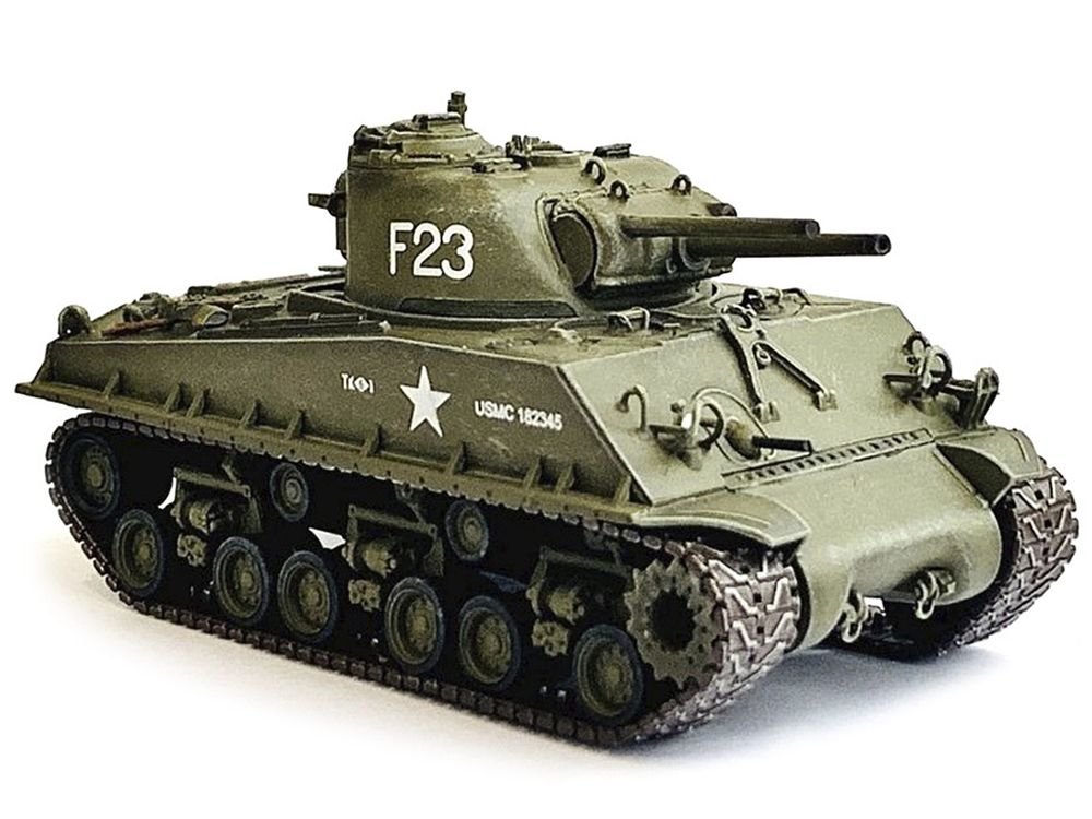 United States M4A3 HVSS POA-CWS-H5 Flamethrower Tank Olive Drab F-23 "US Marine Corps Korea" (1951) "NEO Dragon Armor" Series 1/72 Plastic Model by Dragon Models view 3