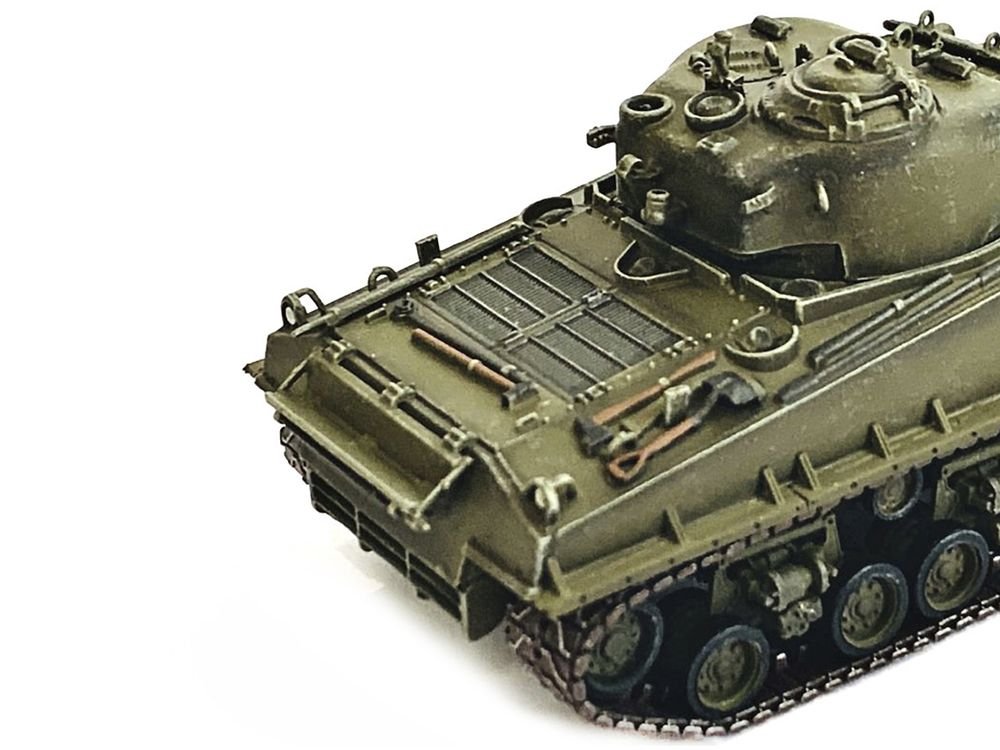 United States M4A3 HVSS POA-CWS-H5 Flamethrower Tank Olive Drab #35 "Hawaii" (1951) "NEO Dragon Armor" Series 1/72 Plastic Model by Dragon Models view 4