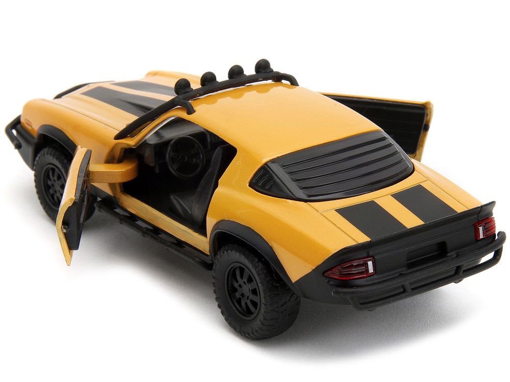 1977 Chevrolet Camaro Off-Road Version Yellow Metallic with Black Stripes "Transformers: Rise of the Beasts" (2023) Movie "Hollywood Rides" Series 1/32 Diecast Model Car by Jada view 4