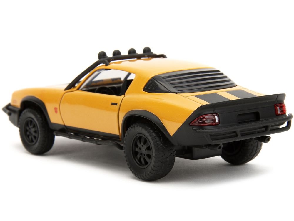 1977 Chevrolet Camaro Off-Road Version Yellow Metallic with Black Stripes "Transformers: Rise of the Beasts" (2023) Movie "Hollywood Rides" Series 1/32 Diecast Model Car by Jada view 5
