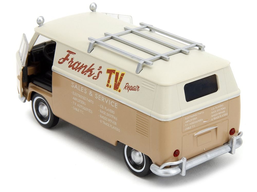 Volkswagen Bus "WheelJack" Tan and Beige "Frank's TV Repair" "Transformers: Rise of the Beasts" (2023) Movie "Hollywood Rides" Series 1/32 Diecast Model Car by Jada view 4