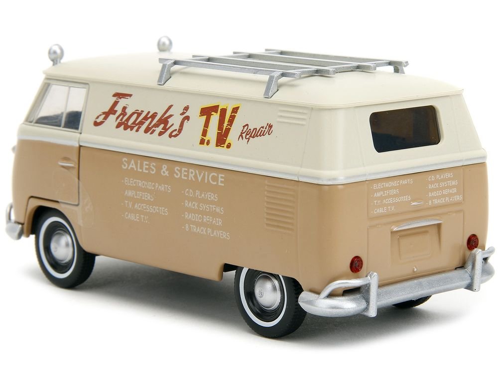 Volkswagen Bus "WheelJack" Tan and Beige "Frank's TV Repair" "Transformers: Rise of the Beasts" (2023) Movie "Hollywood Rides" Series 1/32 Diecast Model Car by Jada view 5