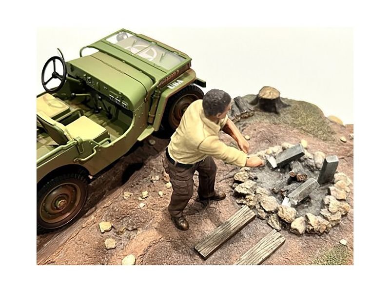 "4X4 Mechanic" Figure 3 for 1/18 Scale Models by American Diorama view 3