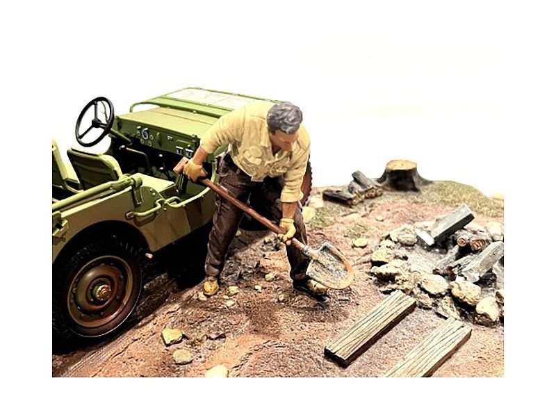 "4X4 Mechanic" Figure 4 for 1/18 Scale Models by American Diorama view 2