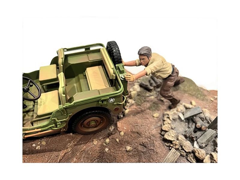 "4X4 Mechanic" Figure 5 for 1/18 Scale Models by American Diorama view 3