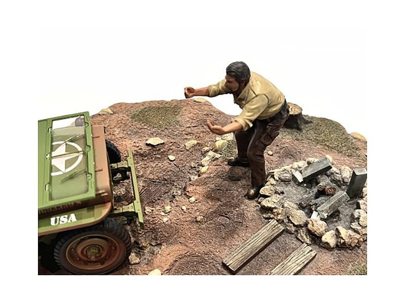 "4X4 Mechanic" Figure 6 for 1/18 Scale Models by American Diorama view 3