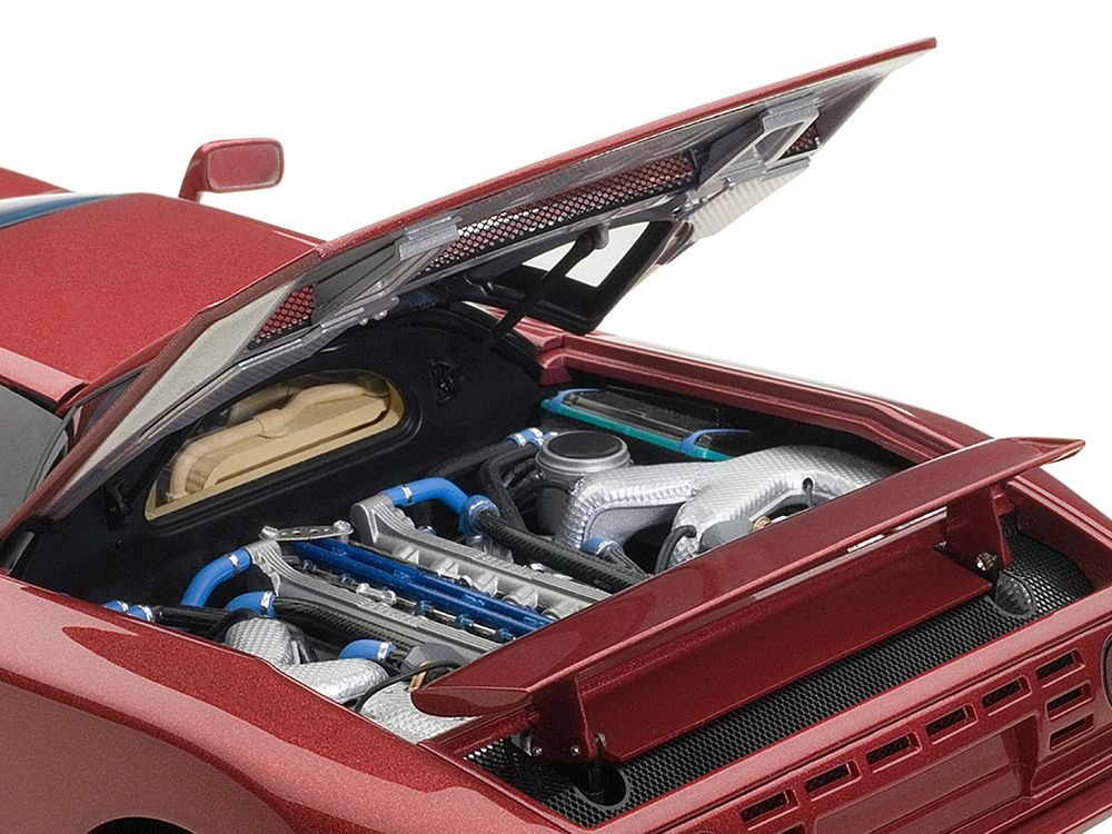 Bugatti EB110 GT Dark Red 1/18 Diecast Car Model by Autoart view 3