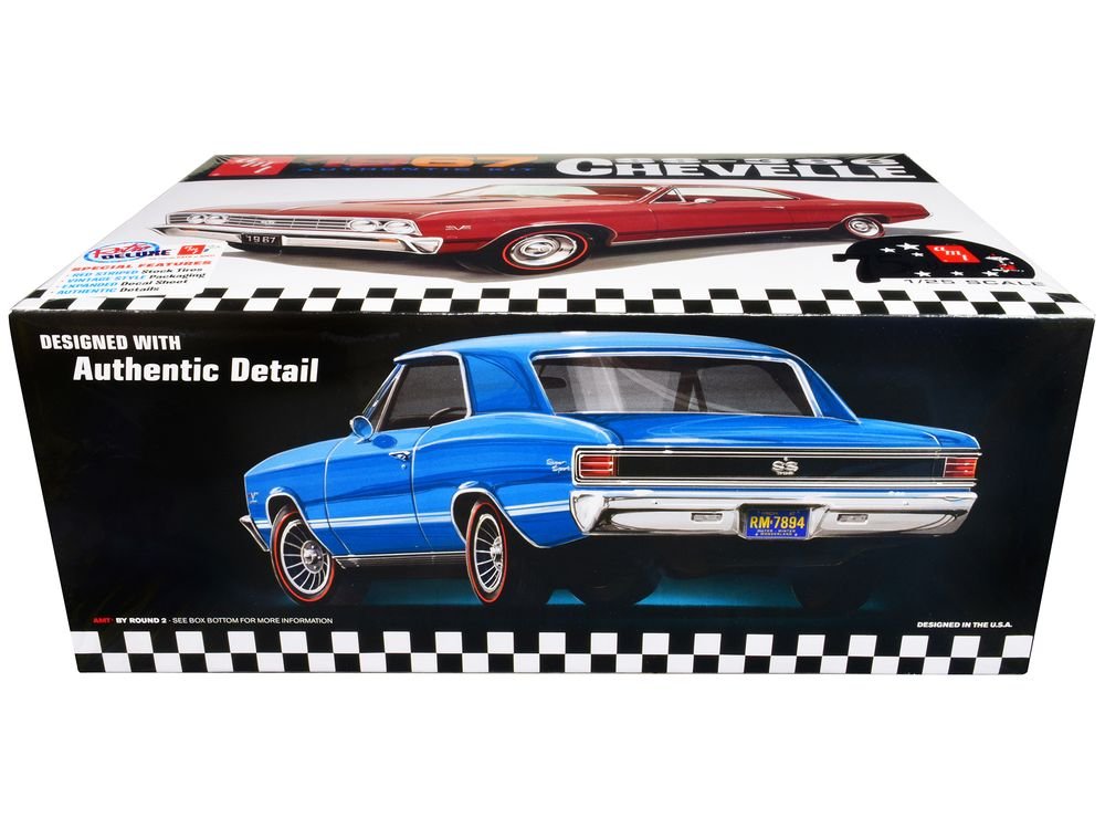 Skill 2 Model Kit 1967 Chevrolet Chevelle SS 396 "AMT Celebrating 75 Years" 1/25 Scale Model by AMT view 2