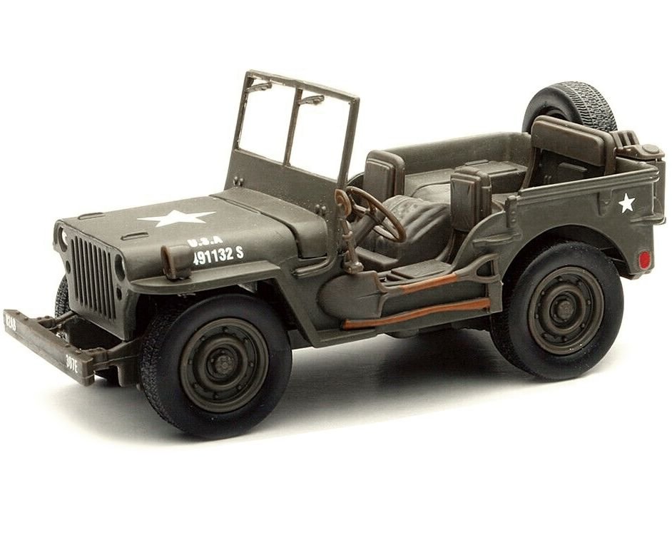 Jeep Willys U.S.A. Army Green 1/32 Diecast Model Car by New Ray view 2