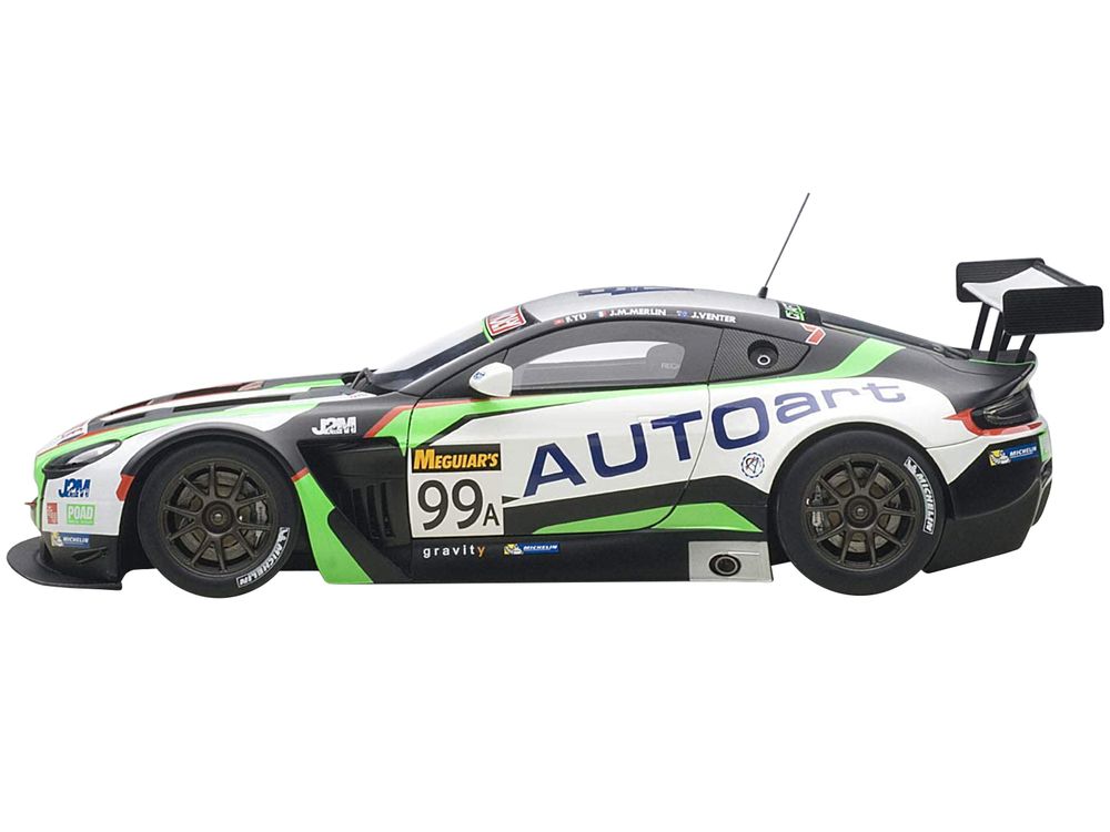 Aston Martin V12 Vantage Bathurst 12hour Endurance Race 2015 #99 JM. Merlin / J. Venter / F. Yu 1/18 Model Car  by Autoart view 2