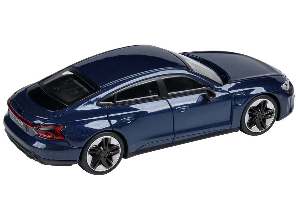 Audi E-tron GT RS Ascari Blue Metallic 1/64 Diecast Model Car by Paragon Models view 2