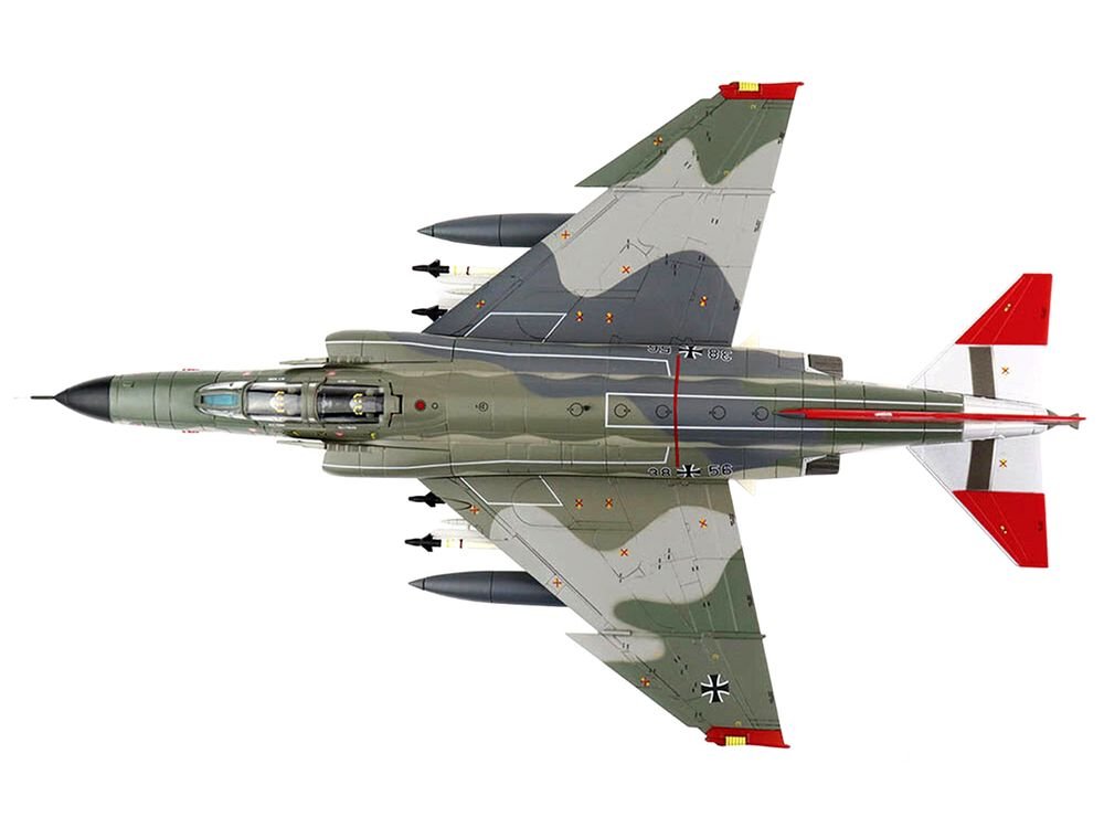 McDonnell Douglas F-4F Phantom II "Norm 81" Fighter Aircraft "JG 71 "Richthofen" GAFTIC 86 CFB Goose Bay Canada" (May 1986) "Air Power Series" 1/72 Diecast Model by Hobby Master view 4