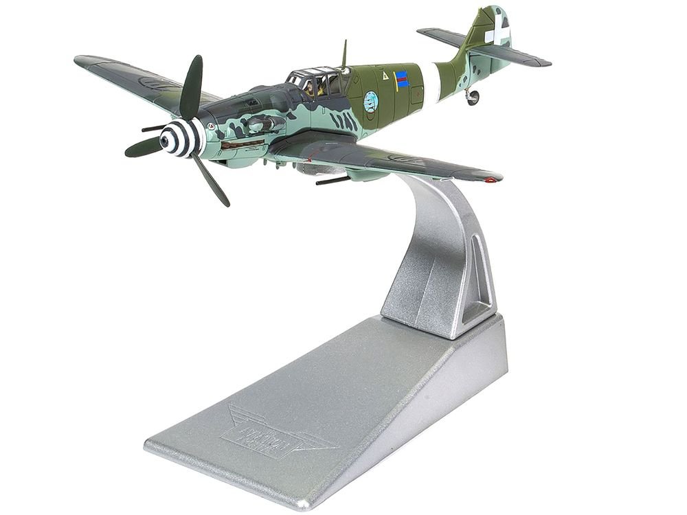 Messerschmitt Me109G-6 (Trop) Fighter Aircraft "Maggiore Antonio Vizzotto 150 Gruppo Gigi Tre Osei Regia Aeronautica Sicily" (July 1943) "The Aviation Archive" Series 1/72 Diecast Model by Corgi view 4