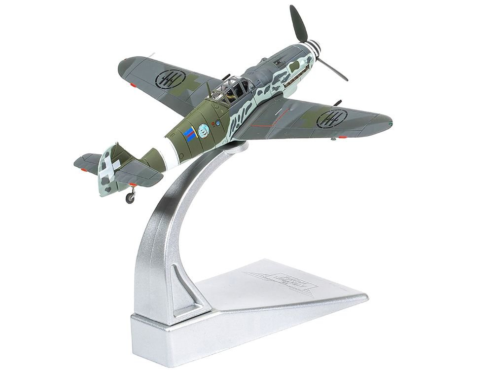 Messerschmitt Me109G-6 (Trop) Fighter Aircraft "Maggiore Antonio Vizzotto 150 Gruppo Gigi Tre Osei Regia Aeronautica Sicily" (July 1943) "The Aviation Archive" Series 1/72 Diecast Model by Corgi view 5