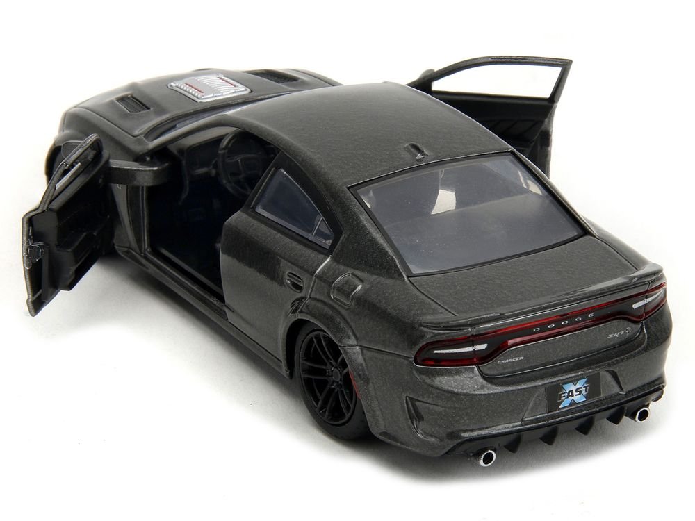 2021 Dodge Charger SRT Hellcat Gray Metallic "Fast X" (2023) Movie "Fast & Furious" Series 1/32 Diecast Model Car by Jada view 4