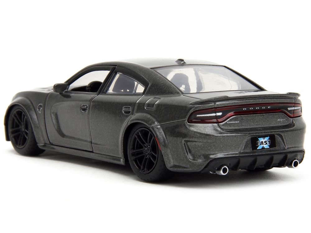 2021 Dodge Charger SRT Hellcat Gray Metallic "Fast X" (2023) Movie "Fast & Furious" Series 1/32 Diecast Model Car by Jada view 5