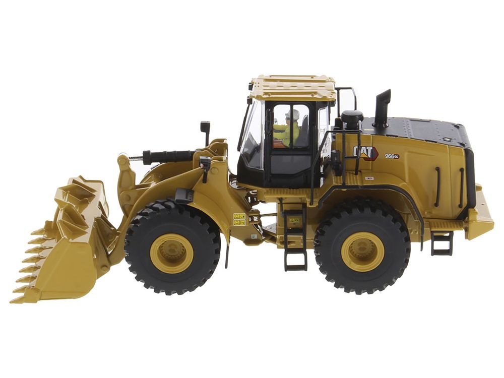 CAT Caterpillar 966 GC Wheel Loader Yellow with Operator "High Line Series" 1/50 Diecast Model by Diecast Masters view 2