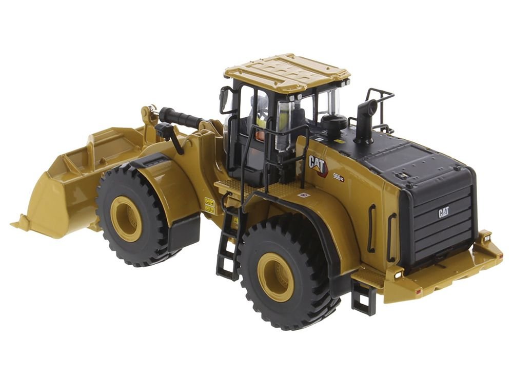 CAT Caterpillar 966 GC Wheel Loader Yellow with Operator "High Line Series" 1/50 Diecast Model by Diecast Masters view 3