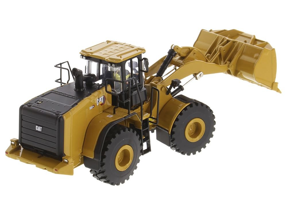 CAT Caterpillar 966 GC Wheel Loader Yellow with Operator "High Line Series" 1/50 Diecast Model by Diecast Masters view 4