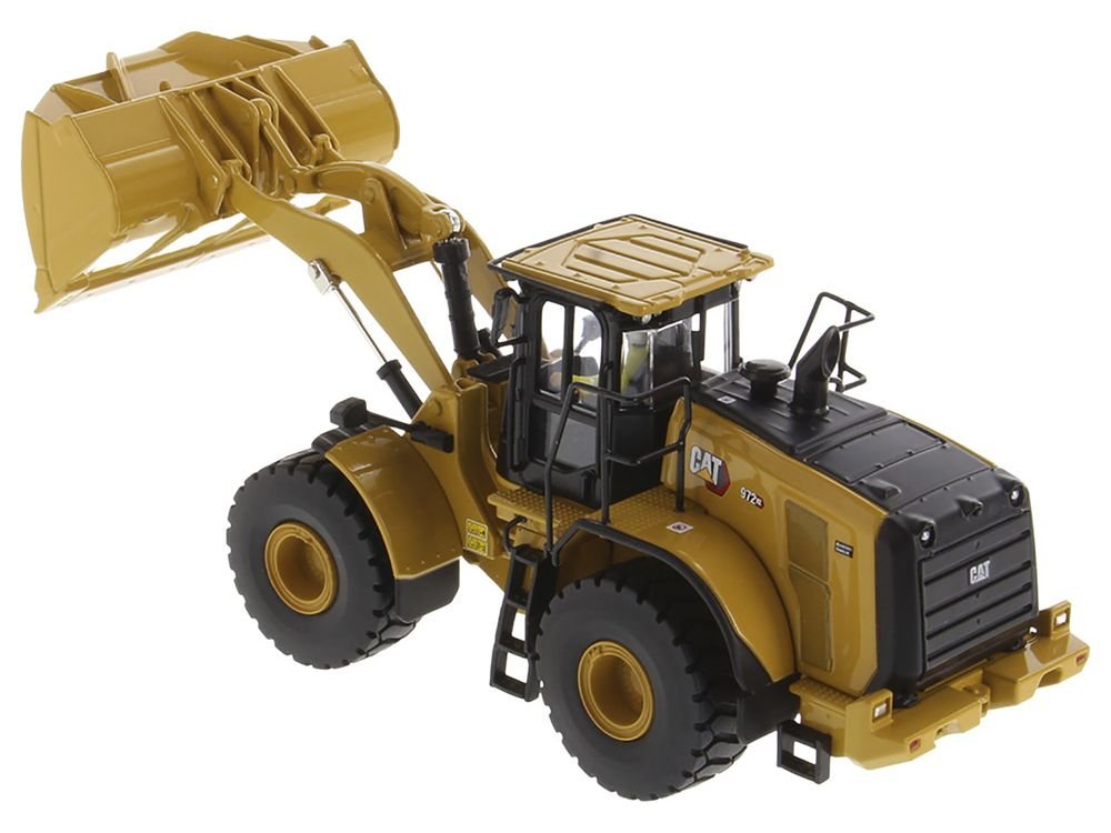 CAT Caterpillar 972 XE Wheel Loader Yellow with Operator "High Line Series" 1/50 Diecast Model by Diecast Masters view 5