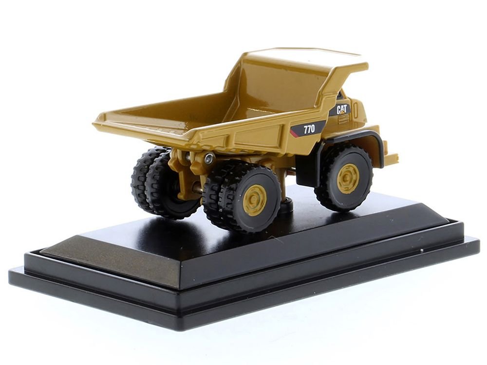 CAT Caterpillar 770 Off–Highway Truck Yellow "Micro-Constructor" Series Diecast Model by Diecast Masters view 3