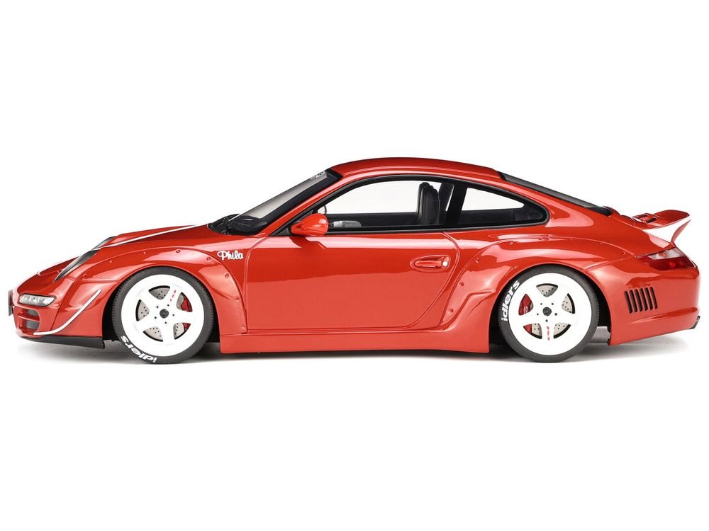 2021 Porsche 911 RWB "AKA Phila" Red 1/18 Model Car by GT Spirit view 4