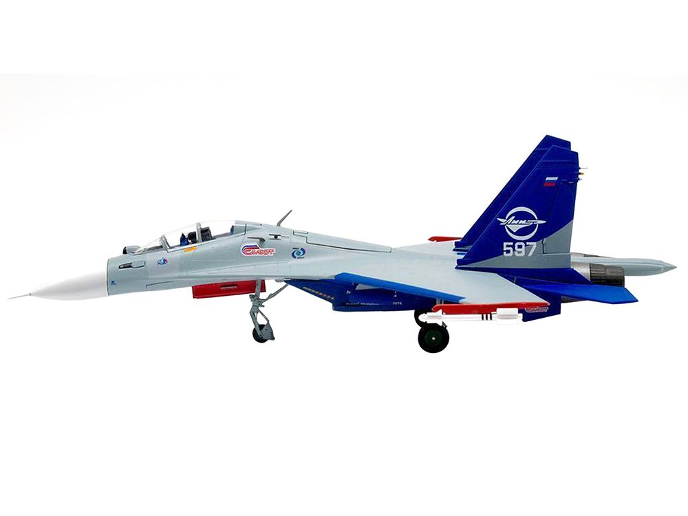 Sukhoi Su-30LL Flanker-C Fighter Aircraft "Gromov Flight Research Institute Ramenskoye AB Russia" (1997) 1/72 Diecast Model by JC Wings view 3