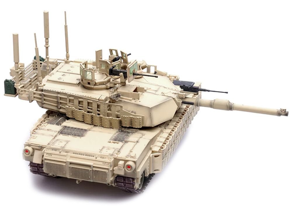 General Dynamics M1A2 Abrams TUSK II MBT (Main Battle Tank) "1st Battalion 22nd Infantry Regiment 1st Brigade 4th Infantry Division Baghdad" (2008) "Armor Premium" Series 1/72 Diecast Model by Panzerkampf view 4