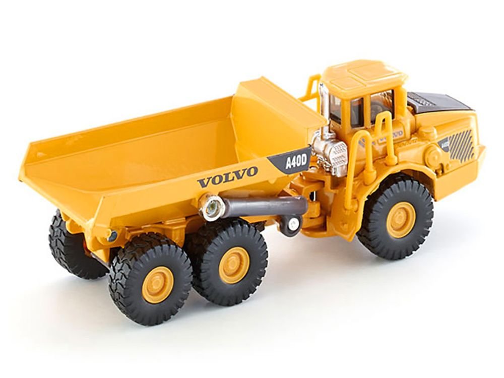 Volvo A40D Dump Truck Yellow 1/87 (HO) Diecast Model by Siku view 3