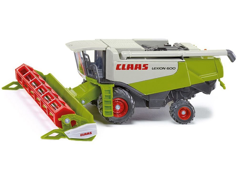Claas Lexion 600 Combine Harvester Green and Gray 1/50 Diecast Model by Siku view 2