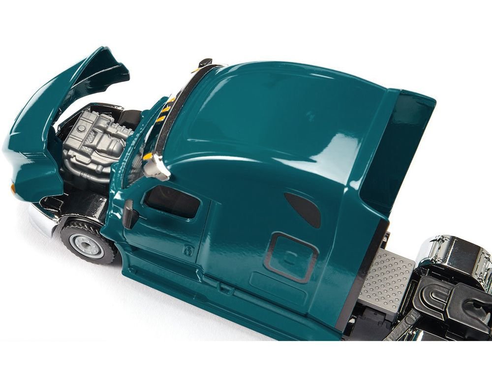 Freightliner Cascadia Tractor Truck Teal 1/50 Diecast Model by Siku view 3