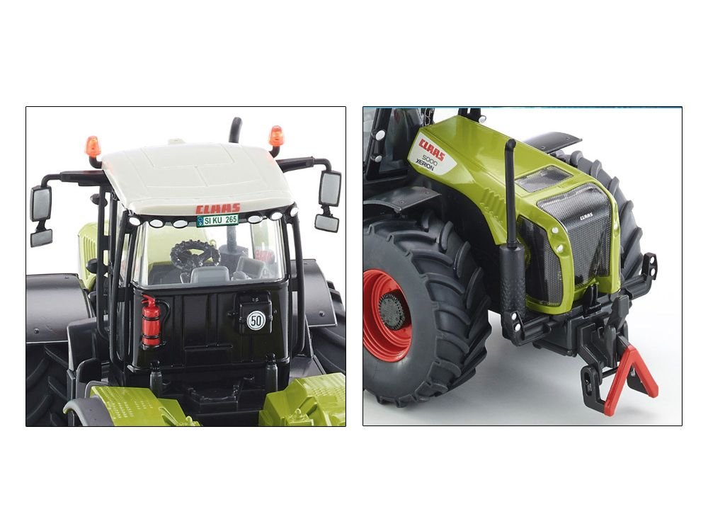 Claas 5000 Xerion Tractor Green with Gray Top 1/32 Diecast Model by Siku view 3