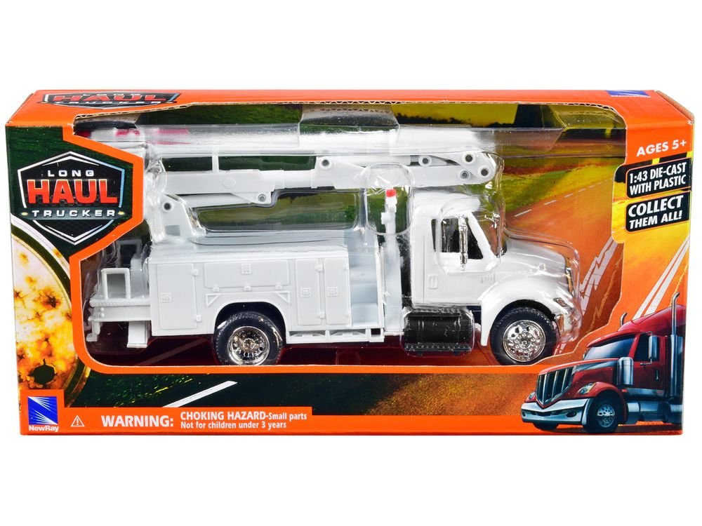 International 4200 Line Maintenance Service Truck White "Long Haul Trucker" Series 1/43 Diecast Model by New Ray view 3